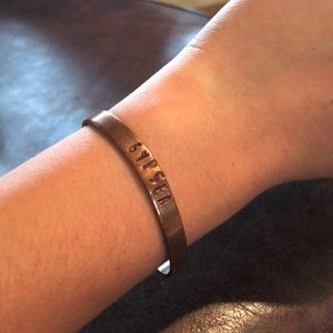 Engraved Gypsea Copper Bangle Bracelet